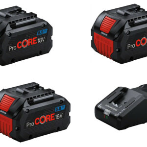 Pack de 3 batteries ProCORE 18 V 8 Ah + chargeur GAL18V-160 BOSCH 0615A5004Y