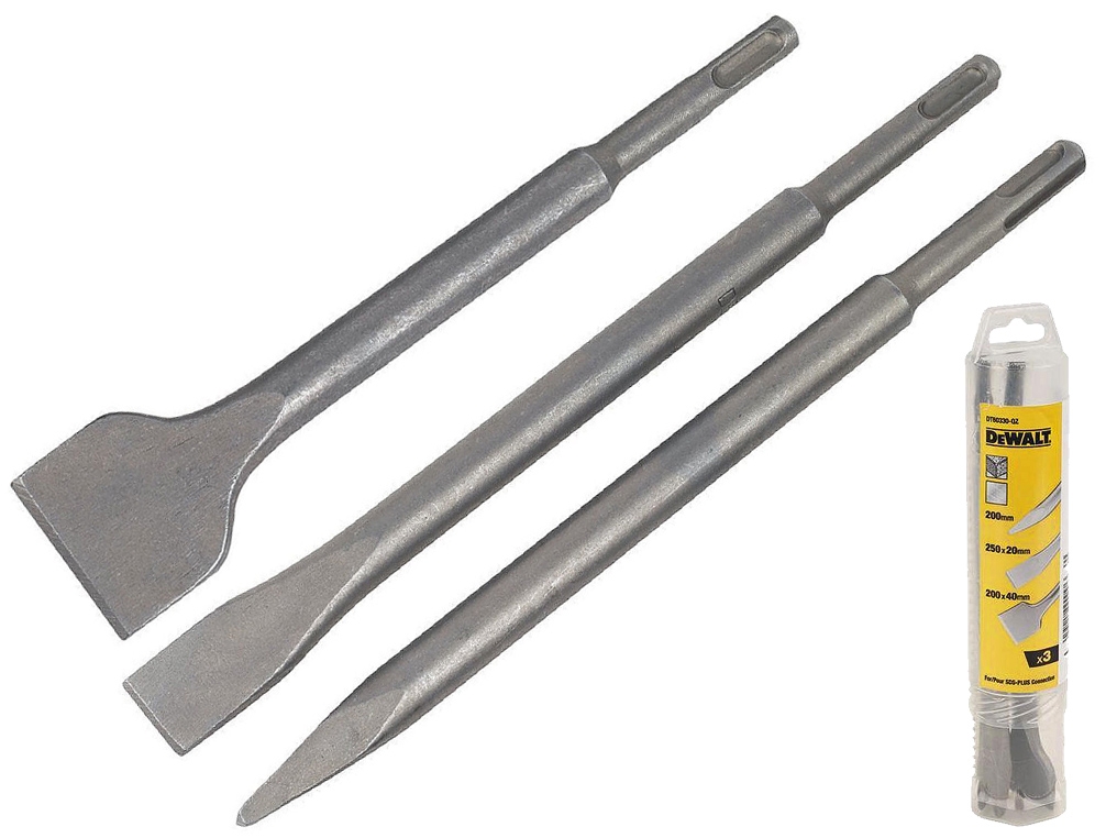 Pack de 3 burins SDS Plus DEWALT DT60330-QZ