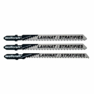 Pack de 3 lames de scie sauteuse WOLFCRAFT HCS pour sols stratifiés - 2379000