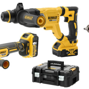 Pack de 3 outils 18V DCK327P2T (DCH263/DCG405/DCD791) + 2 batteries 5 Ah + chargeur en coffret TSTAK DEWALT