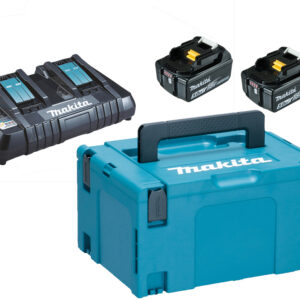 Pack énergie 18 V de 2 batteries BL1850B 5 Ah en coffret MAKPAC MAKITA 197629-2