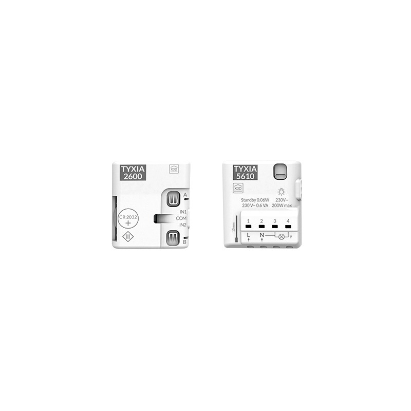 Pack pour création d'un va-et-vient TYXIA 501 sans fil avec neutre DELTA DORE 6351407