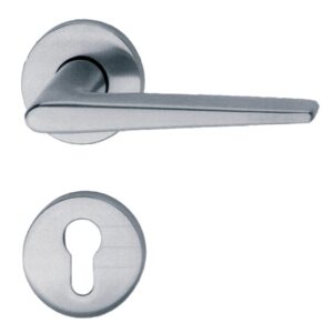 Paire de béquilles sur rosaces 1005 carré de 7 mm aluminium 01 FSB 0 10 1005 00030 0105