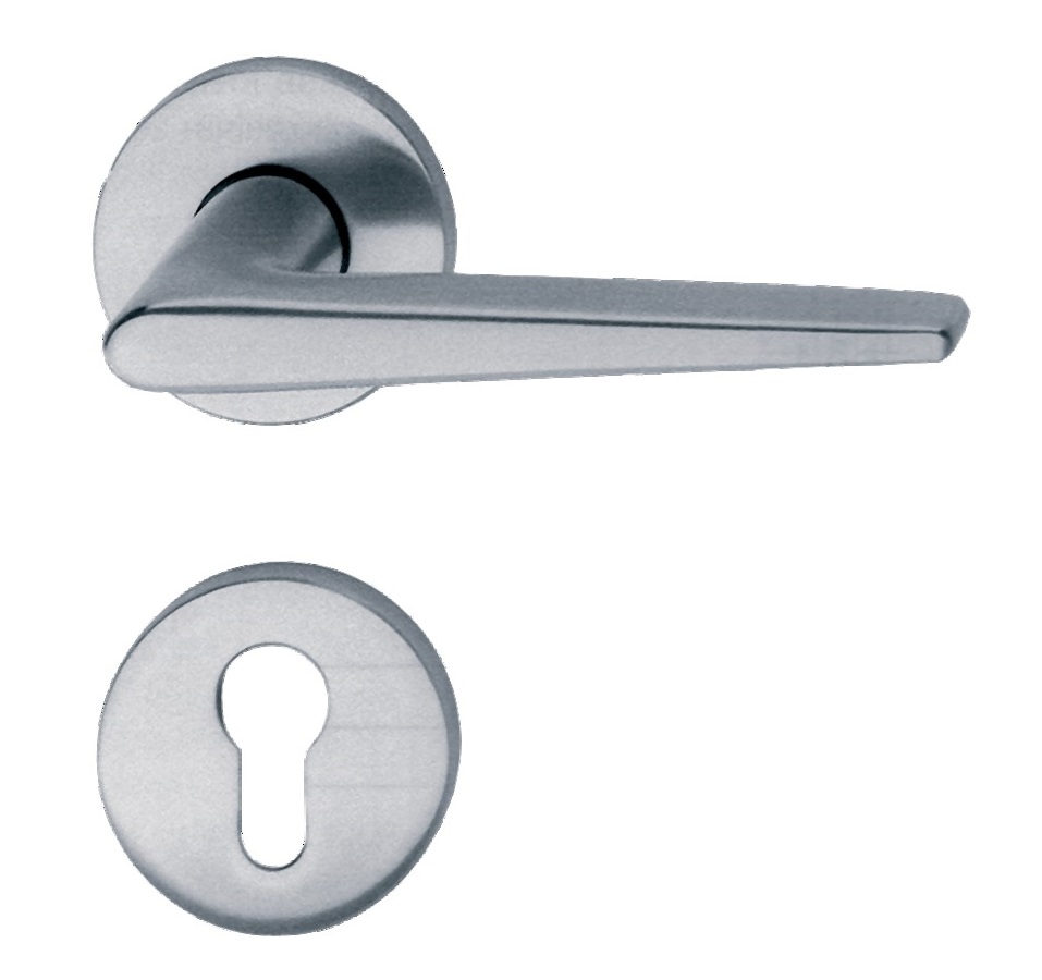 Paire de béquilles sur rosaces 1005 carré de 7 mm aluminium 01 FSB 0 10 1005 00030 0105