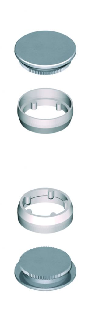 Paire de bouchons inox pour DIVA V et VI LA CROISEE DS DS6958-P