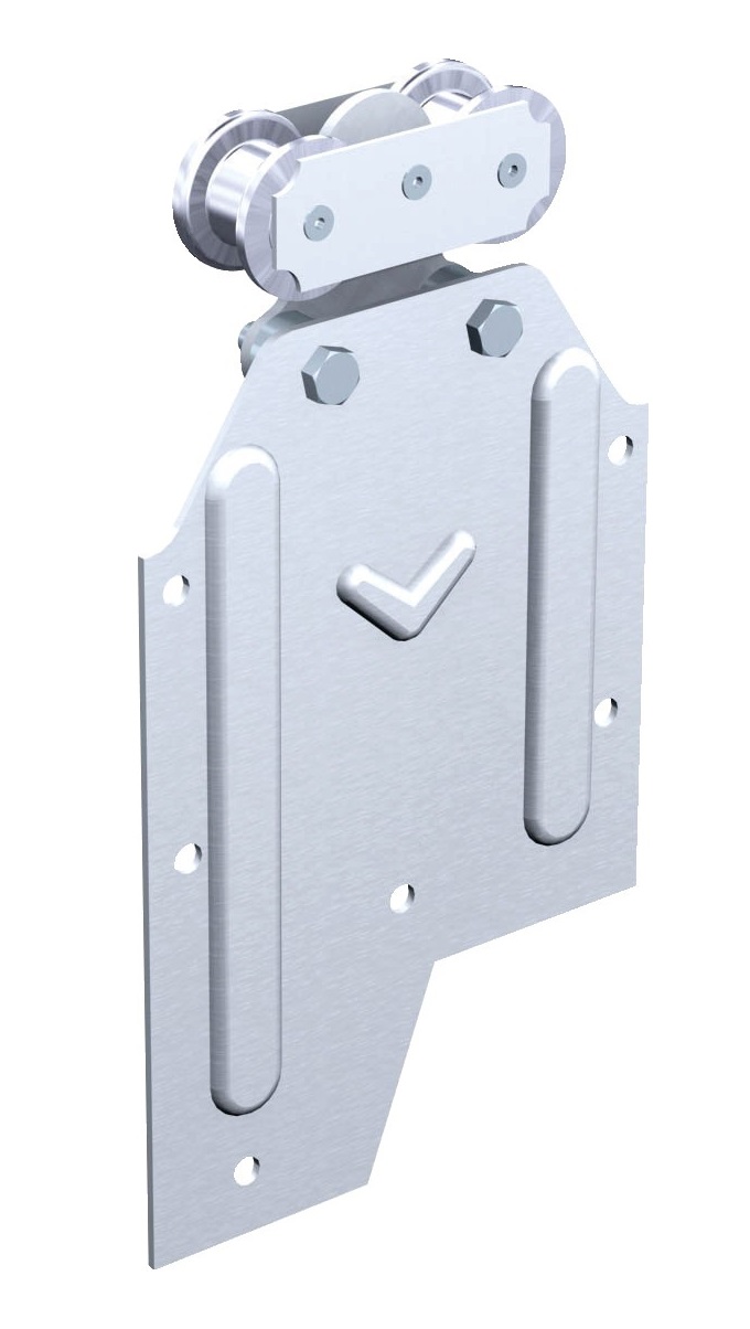 Paire de montures sur plat galets acier MANTION 0261 X 2