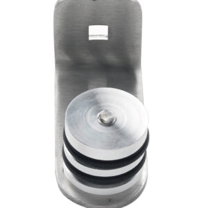 Paire de pattes de fixation droites 40 mm inox 304 satiné DUVAL 22-0620-2100