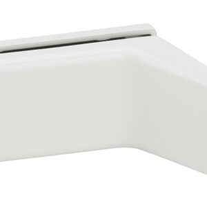 Paire de paumelles pour porte en feuillure de 45 kg LAGUNE blanc STREMLER 4201.51.0 X 2