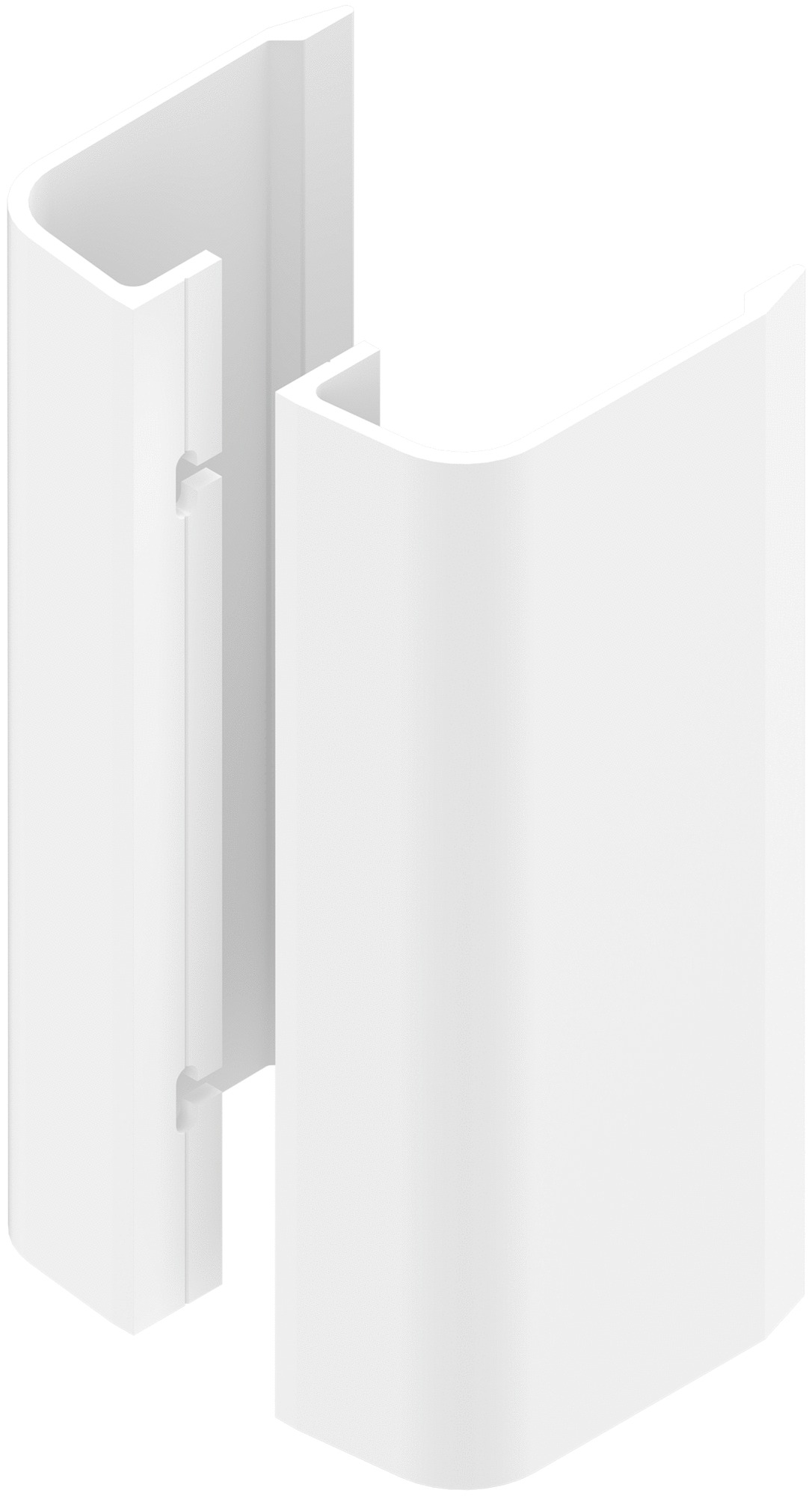 Paire de poignée aileron 200 mm laqué blanc RAL9010 LA CROISEE DS DS6821-P036