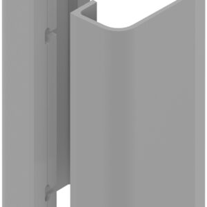 Paire de poignée aileron 250 mm aluminium laqué gris RAL9006 LA CROISEE DS DS6823-P007