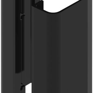 Paire de poignée aileron 250 mm laqué noir RAL9005 satiné LA CROISEE DS DS6823-P013