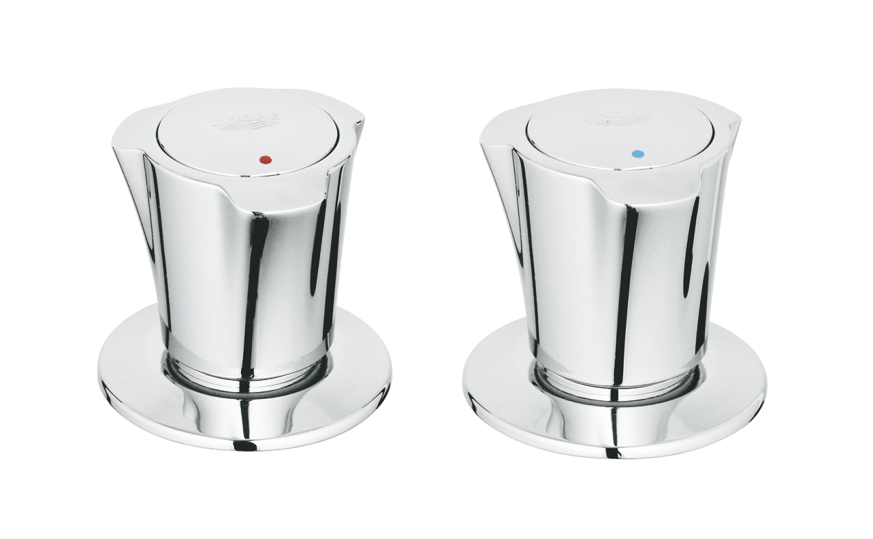 Paire de robinet de bidet COSTA L chromé GROHE 18904001