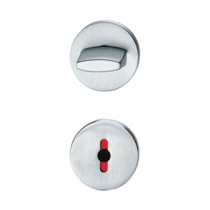 Paire de rosace ronde à condamnation à voyant inox 1744 FSB 0 12 1735 10284 6204