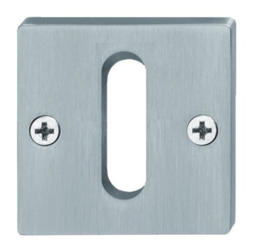 Paire de rosettes carré fixation invisible clé L inox FSB 1796-CH-0210-01