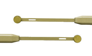 Paire de verrous à coulisse 40 - 40 or POLLUX 000185