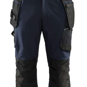 Pantacourt artisan stretch 4D marine foncé/noir T54 BLÅKLÄDER 152116458699C60