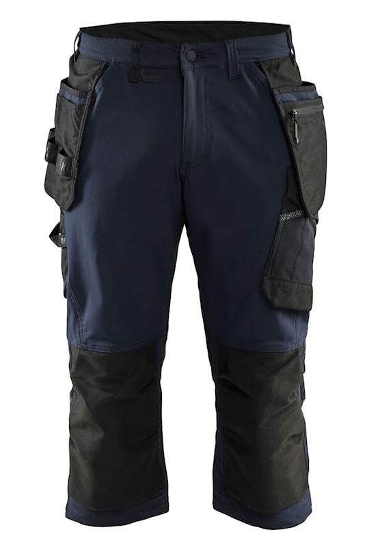 Pantacourt artisan stretch 4D marine foncé/noir T54 BLÅKLÄDER 152116458699C60
