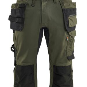 Pantacourt de travail stretch 2D vert foret/noir T40C BLÅKLÄDER 175418324298D88
