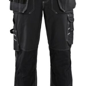 Pantalon Artisan avec poches flottantes coton noir T42C BLÅKLÄDER 153013708800D92