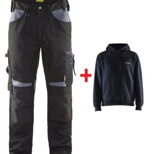 Pantalon artisan noir taille 38 avec sweat offert BLAKLADER PTLNOIRSWEATT38
