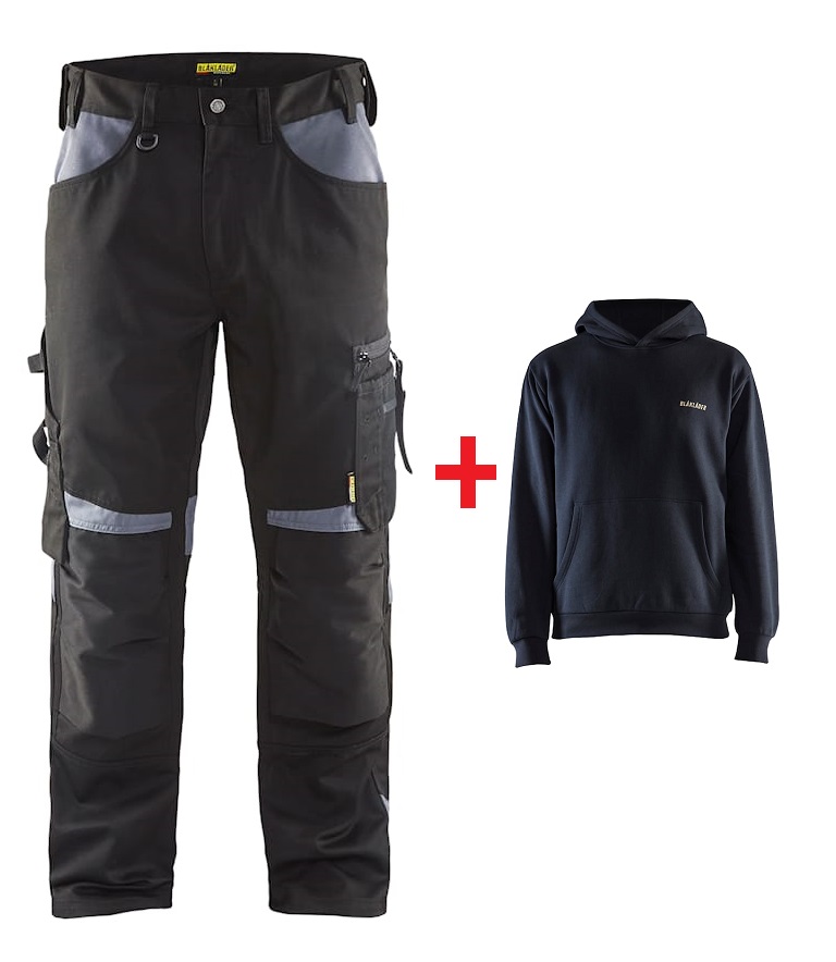 Pantalon artisan noir taille 40 avec sweat M offert BLAKLADER PTLNOIRSWEATT40