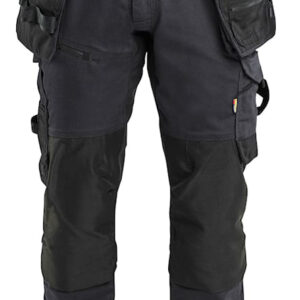 Pantalon artisan stretch STRIKER bleu marine foncé/jaune fluo T52 BLÅKLÄDER 197011498633C58