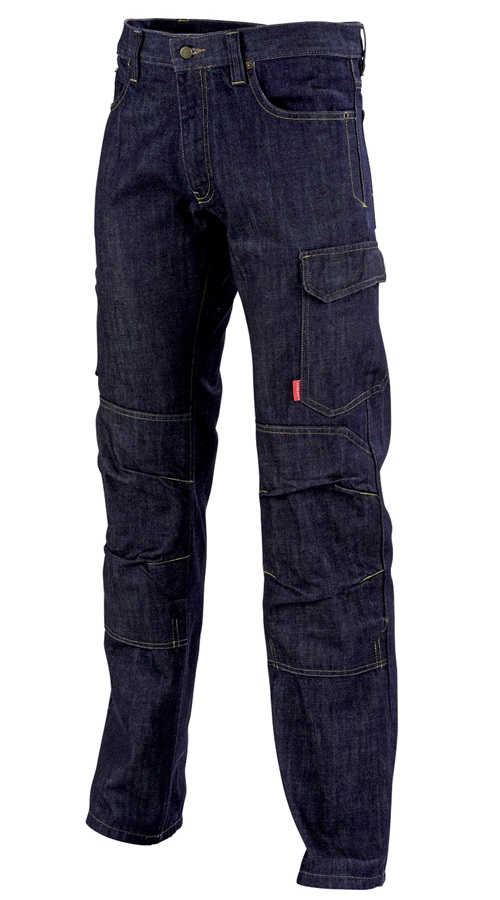 Pantalon de travail ALICKI multipoches en jean 1STNJN bleu marine T54 LAFONT LA-1STNJN-6-1-54