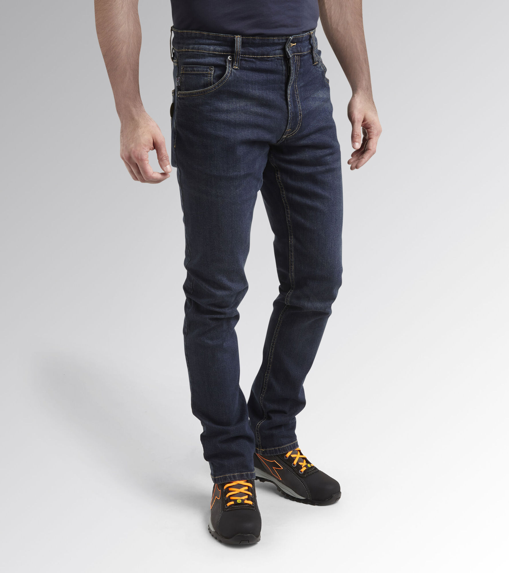 Pantalon de travail en jean STONE 5 PKT DIRTY WASHING T44 (US34) DIADORA SPA 702.170750
