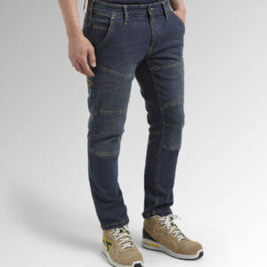 Pantalon de travail en jean STONE PLUS DIRTY WASHING bleu T46 (US36) DIADORA SPA 702.170752