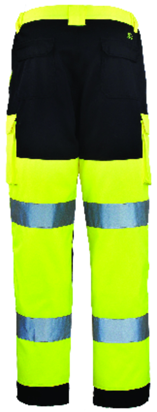 Pantalon de travail homme à haute visibilité multipoches PATROL hi-viz jaune/marine TXS COVERGUARD 7PAJPXS