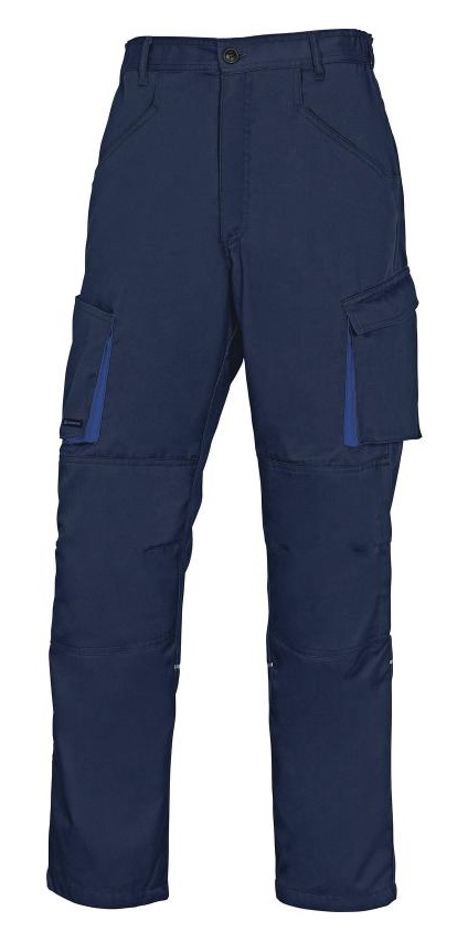 Pantalon de travail MACH2 multipoches bleu marine/roi TM DELTA PLUS M2PA2BMTM