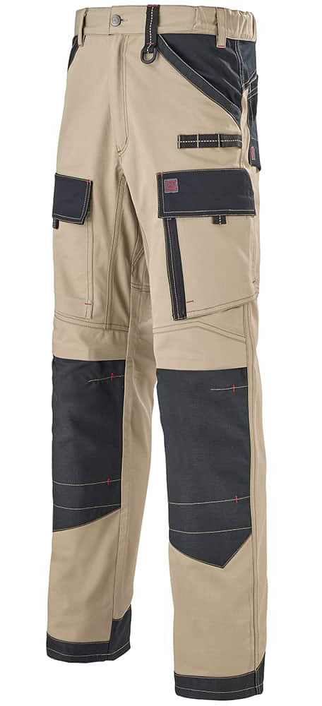 Pantalon de travail multipoches RULER WORK ATTITUDE kaki/charcoal T4 LAFONT LA-1ATTUP-6-7011-4