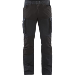 Pantalon de travail multipoches services denim stretch 2D marine/noir T50C BLÅKLÄDER 145711478999D108