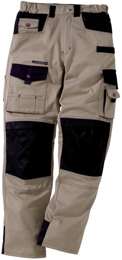 Pantalon de travail multipoches WORK ATTITUDE beige/noir T60 LAFONT 1ATT82CP009875
