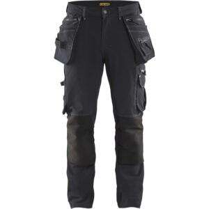 Pantalon de travail X1900 artisan stretch 4D gris foncé/noir T48C BLÅKLÄDER 199816449899D104