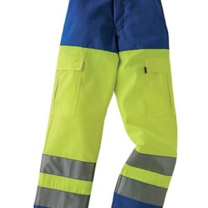 Pantalon haute visibilité IRIS jaune fluo/azurin T44/46 LAFONT 1HVI82CP007094446