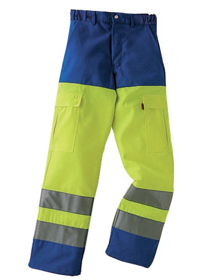 Pantalon haute visibilité IRIS jaune fluo/azurin T44/46 LAFONT 1HVI82CP007094446