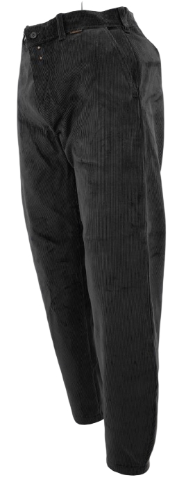 Pantalon largeot à passants en velours taille basse 38 noir LE LABOUREUR 2110-2100-1000-38