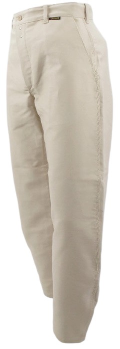 Pantalon largeot à passants moleskine écru taille basse 48 LE LABOUREUR 2110-1100-0200-48