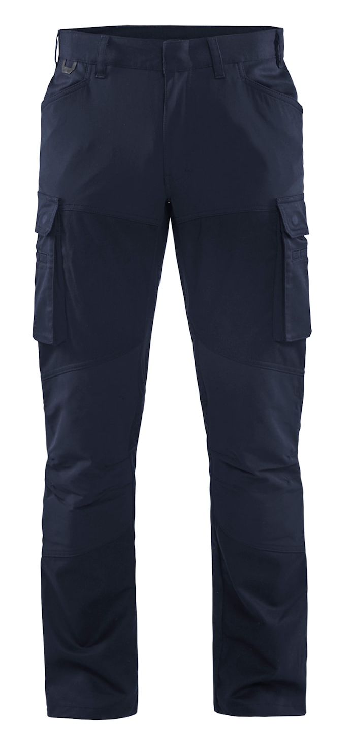 Pantalon maintenance polycoton stretch 2D marine foncé T48 BLÅKLÄDER 145718308600C54