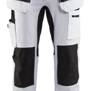 Pantalon Peintre Stretch avec poche flottantes blanc/noir T42C BLÅKLÄDER 191010001099D92