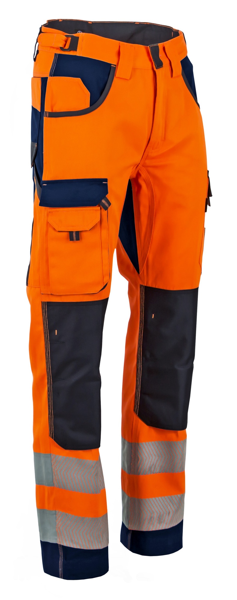 Pantalon POLARISATION haute visibilité orange 55% coton 45% polyester T 54 LMA LEBEURRE 1679-54