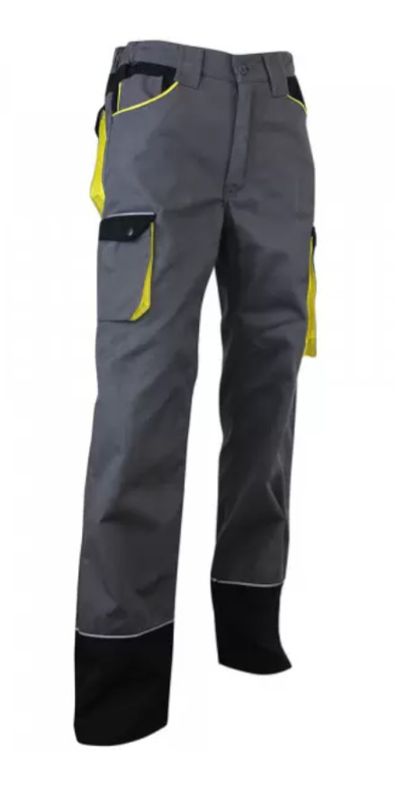 Pantalon SECHOIR coton/poly gris/noir taille 42 LMA LEBEURRE 1258-42