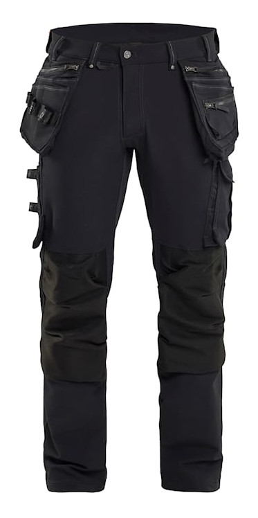 Pantalon X1900 artisan stretch 4D noir T38C BLÅKLÄDER 199816449900D84