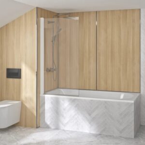 Pare-bain SAMOA III verre transparent KINEDO PB150BTN