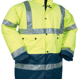 Parka de signalisation TEIHO jaune fluo/bleu marine TM CODUPAL TEIHOM