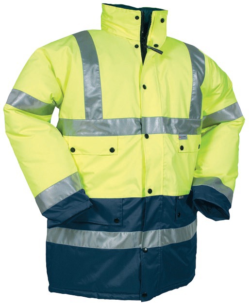 Parka de signalisation TEIHO jaune fluo/bleu marine TM CODUPAL TEIHOM
