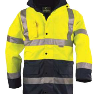 Parka polyester 4 en 1 HI-VIZ HI-WAY jaune/gris T2XL EURO PROTECTION 70593