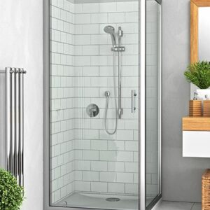 Paroi de douche fixe avec porte réversible verre clair EI FIX EQUI ROTH 1406000051
