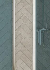 Paroi de douche fixe SMART DESIGN pour montage en angle KINEDO PA90290BTNE
